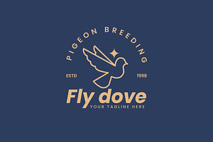 Dove logo vector icon illustration, a Branding & Logo Template by Dyn Studio