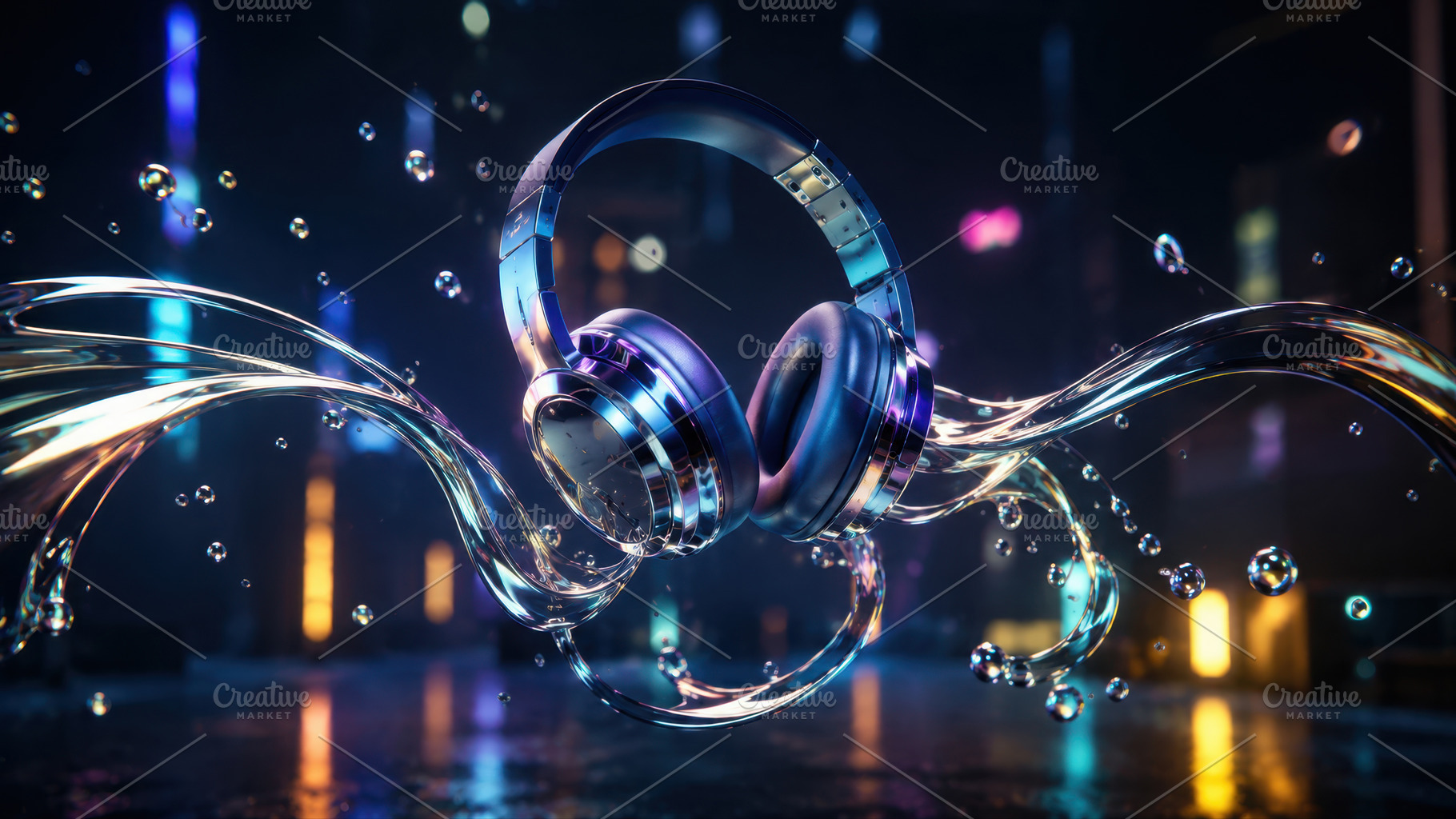 Waterproof headphones with lights, a Photo by Beautiful things