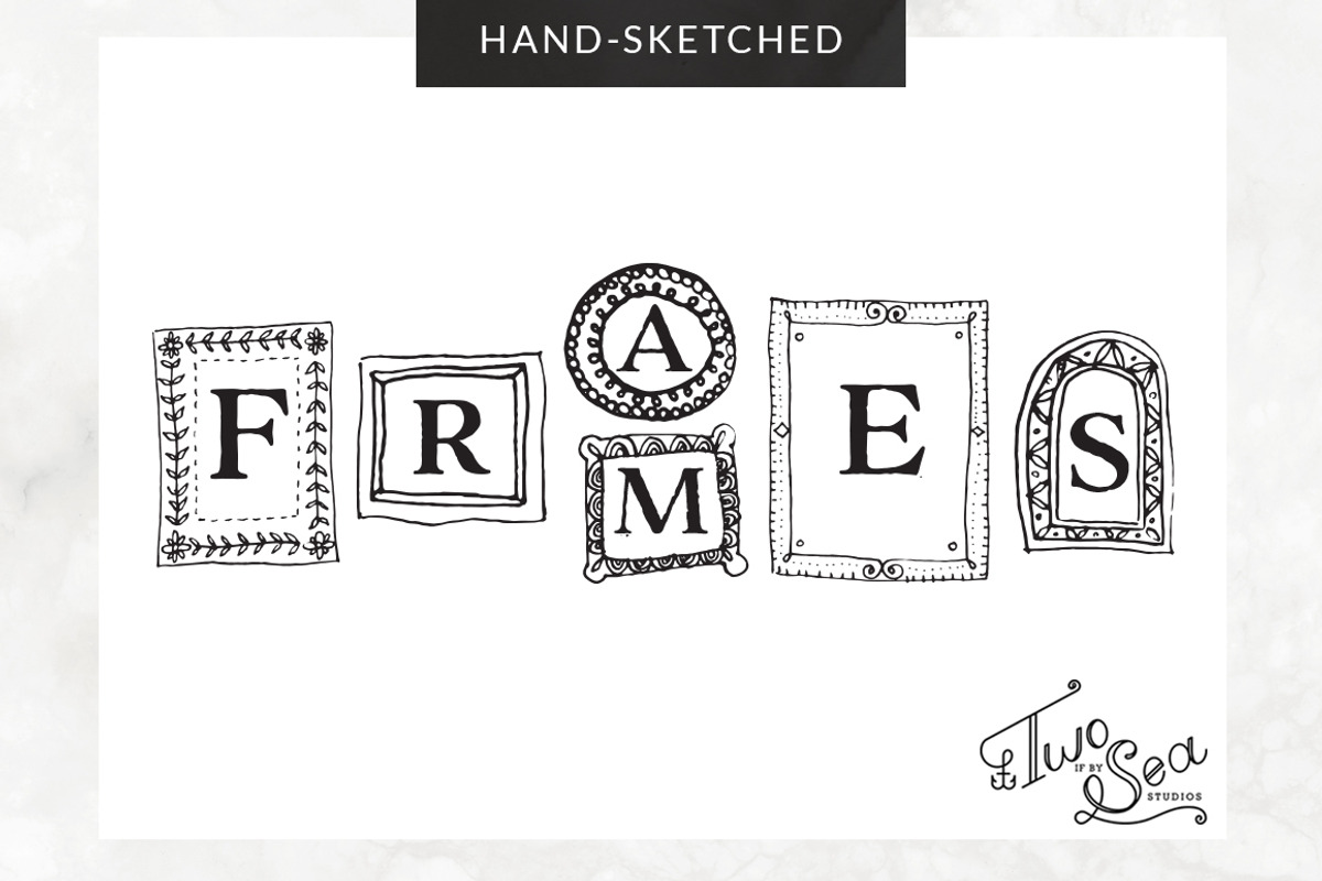 Hand-Sketched Vector Frames / Icons, an Icon by Two if by Sea Studios (Photo 1 of 4)