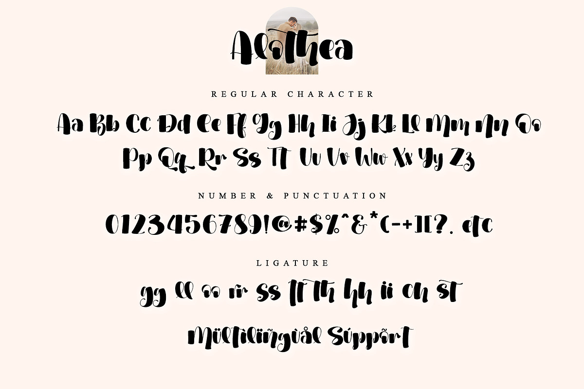 Alothea, a Script Font by Stefani Letter (Photo 6 of 7)