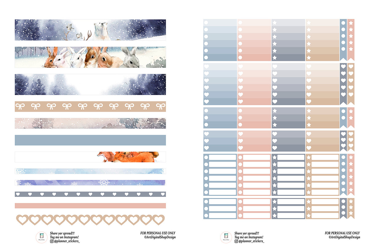 Winter Erin Condren Life Planner, a Design Template by DigitalDesignAI (Photo 4 of 4)