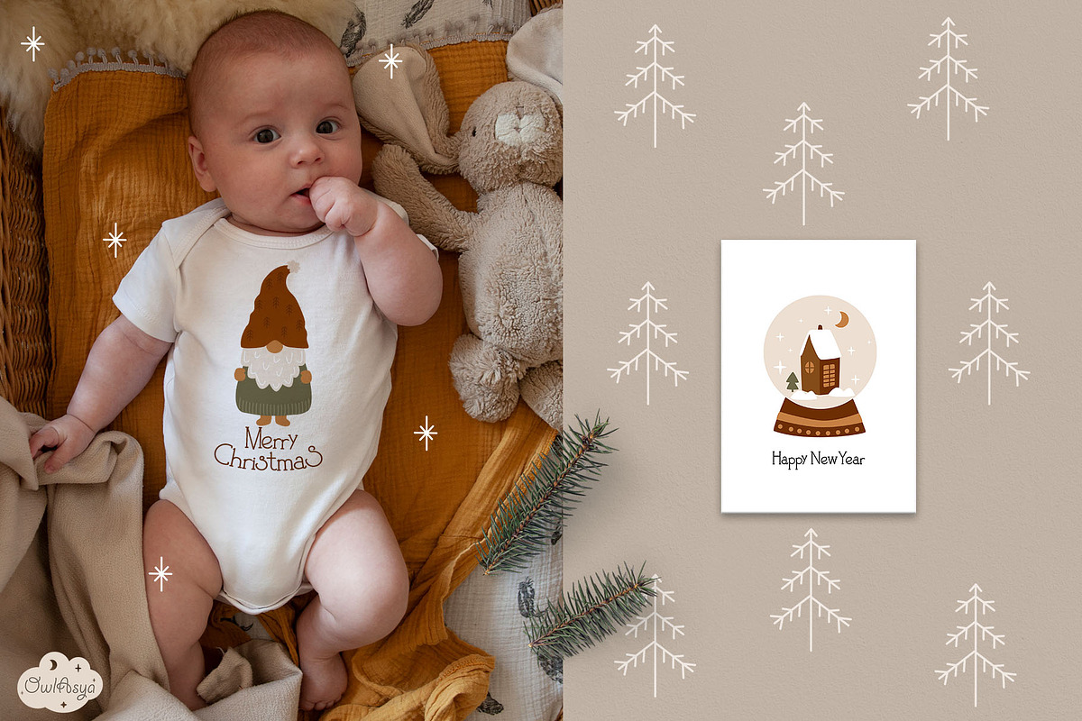 Christmas gnomes collection, an Illustration by owlasya (Photo 4 of 10)