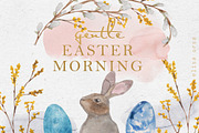 Gentle Easter Morning | watercolor, an Illustration by Elisa Ursa (Thumbnail 1 of 15)