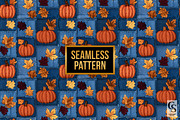 Farmhouse Denim Patchwork Pattern, a Pattern Graphic by Creative Store (Thumbnail 4 of 5)