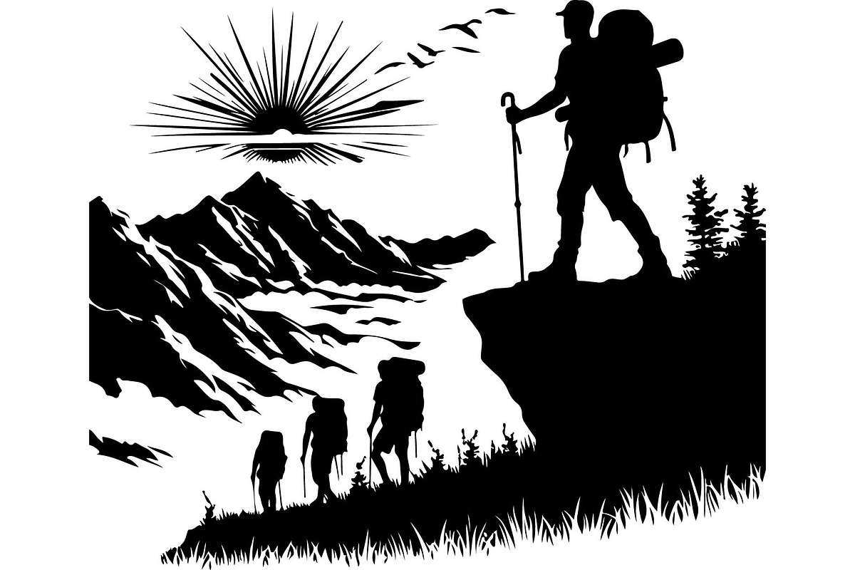 Hiking Adventure Vector Set, an Object Graphic by Creativeshirt (Photo 9 of 13)