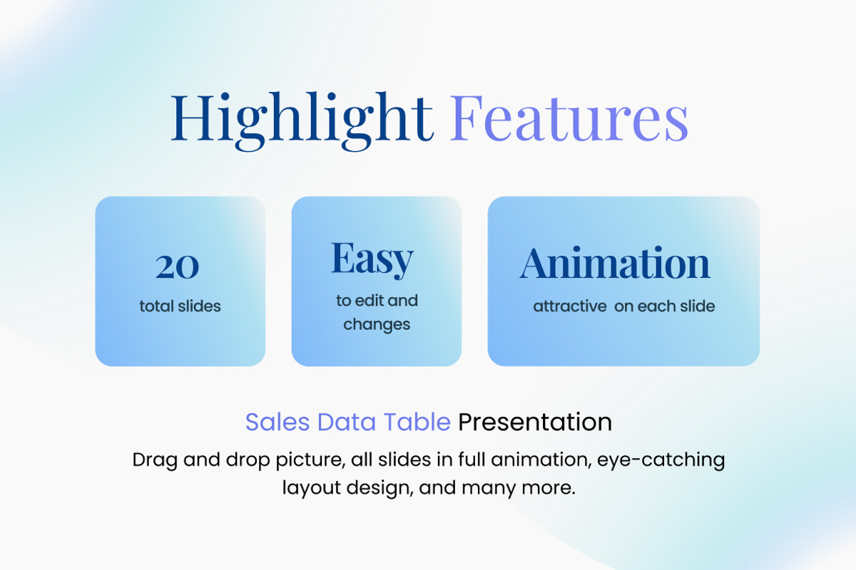 Sales Data Table Google Slides, a Presentation Template by Loin Studio (Photo 2 of 4)