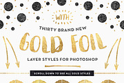 The Gold Foil Kit Essentials+Bonus!, a Layer Style Add-On by Pink Coffie (Thumbnail 2 of 9)