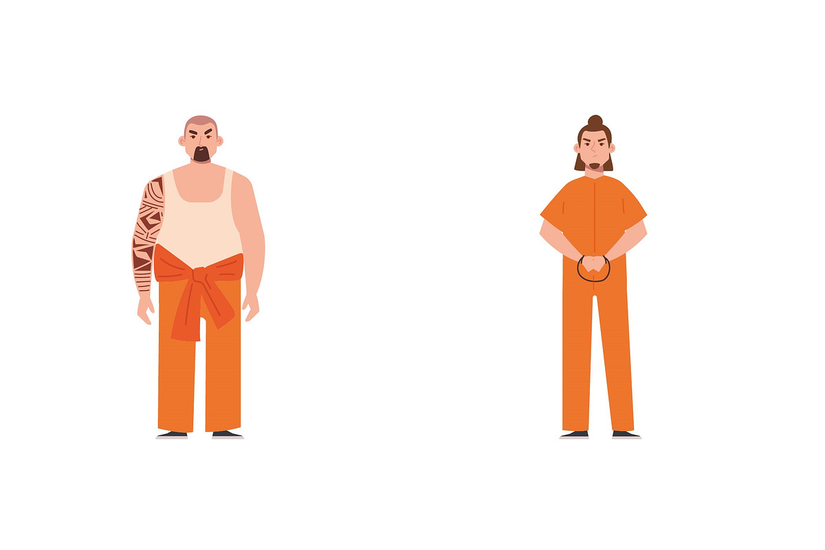 Prisoners Illustration Set preview 2