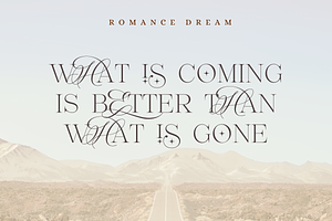 Romance Dream - Hybrid Font