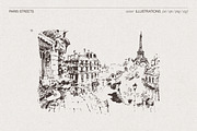Paris Street Scene Sketches, a Work Illustration by TheMountBirdStudio (Thumbnail 6 of 7)