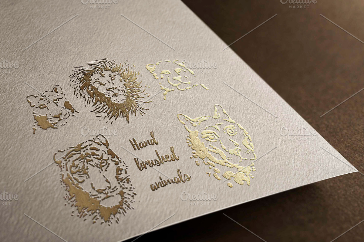 Safari Mood elements & patterns, an Animal Illustration by Polanika (Photo 6 of 8)