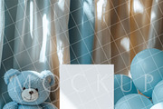 Boy baby shower invitation mockup PS, an Advertising Mockup by Blush Roses Print (Thumbnail 6 of 8)