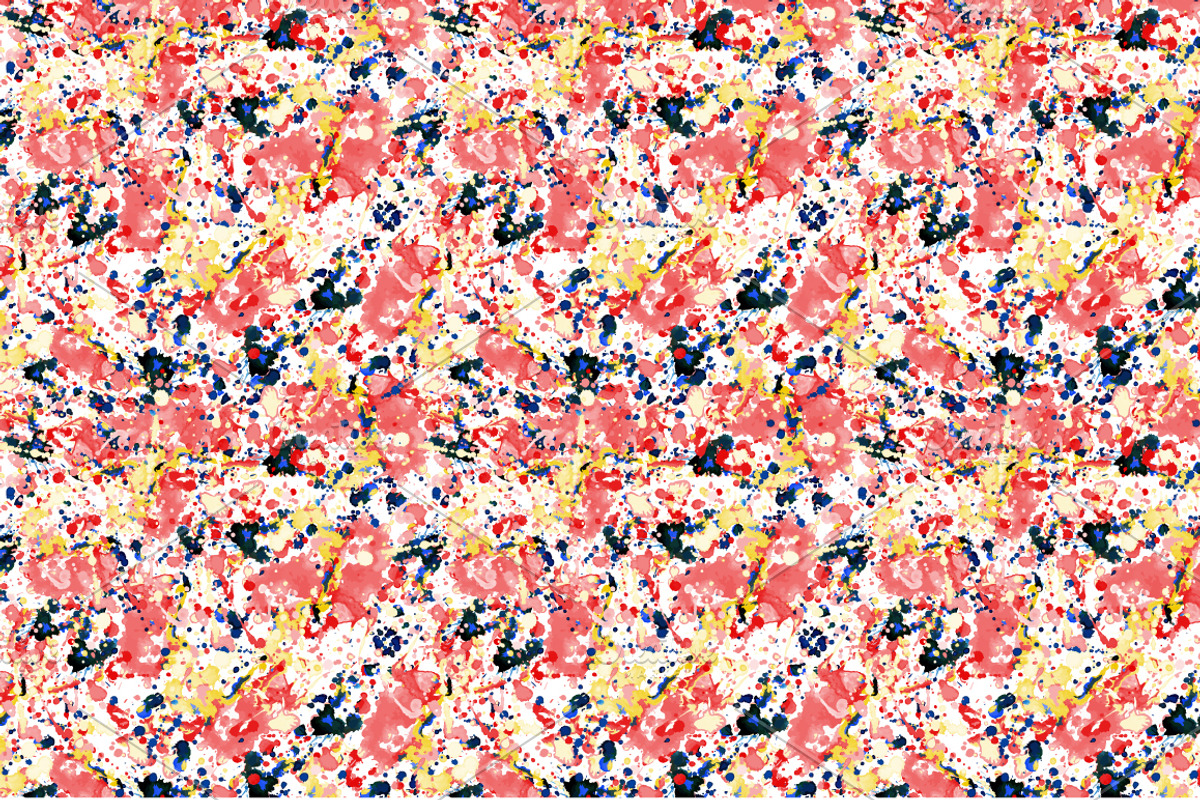 Watercolor patterns set preview 8