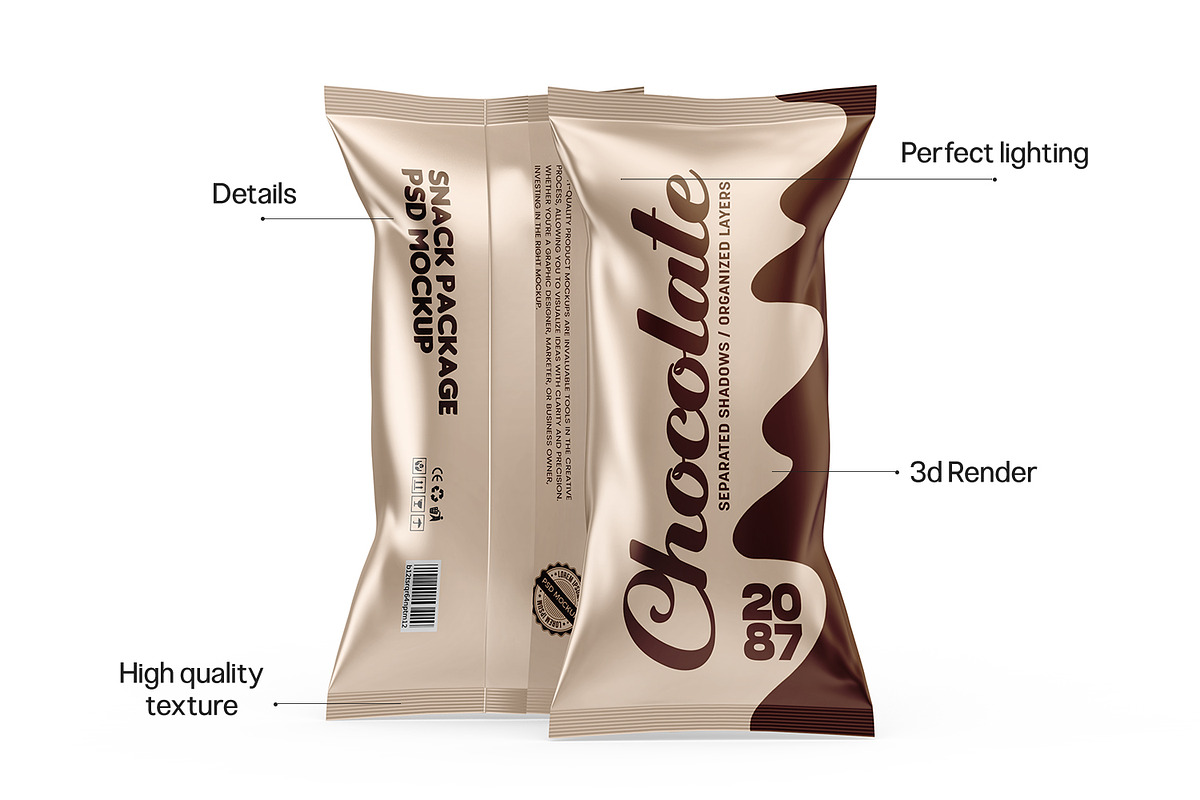 Snack Packaging Mockups, a Packaging Mockup by RamStudio2 (Photo 5 of 12)