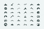 Pack of 12 mountains logo, 62 icons, an Icon by Artha Design Studio (Thumbnail 3 of 5)