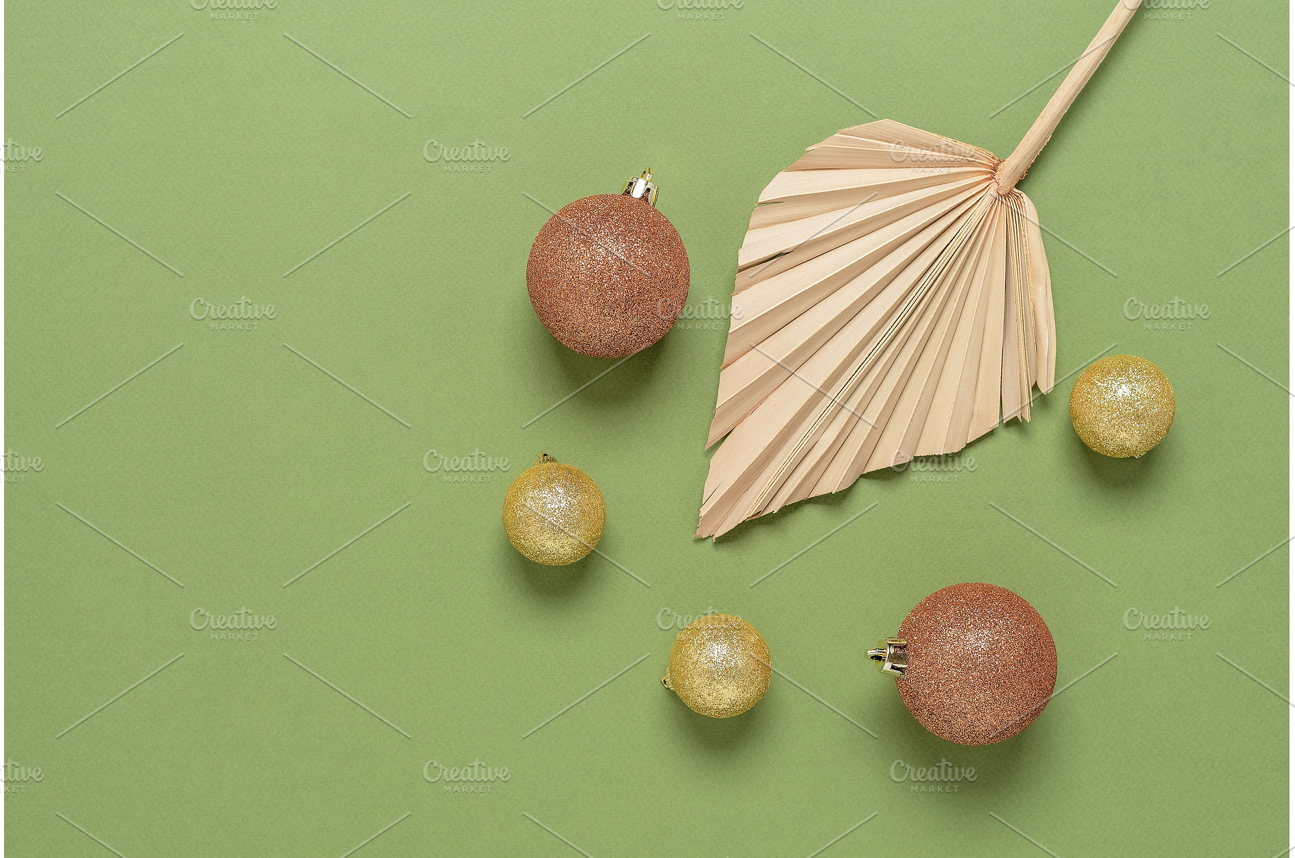 Christmas composition. Golden, a Holiday Photo by Yulia71