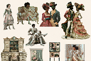 SURREAL REGENCY ERA CLIPART PACK, a Person Illustration by Daring Digies (Thumbnail 3 of 10)