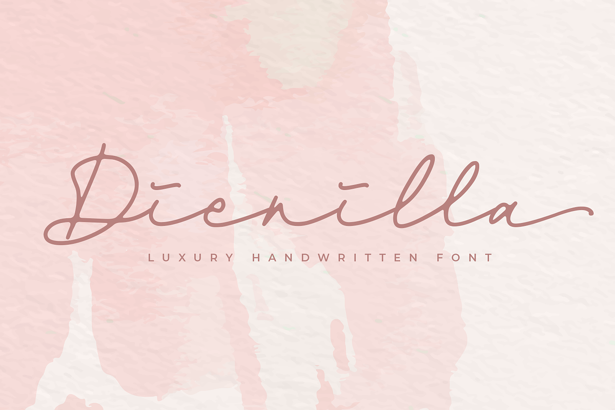 Dienilla, a Handwritten Font by Abo Daniel Studio (Photo 1 of 15)