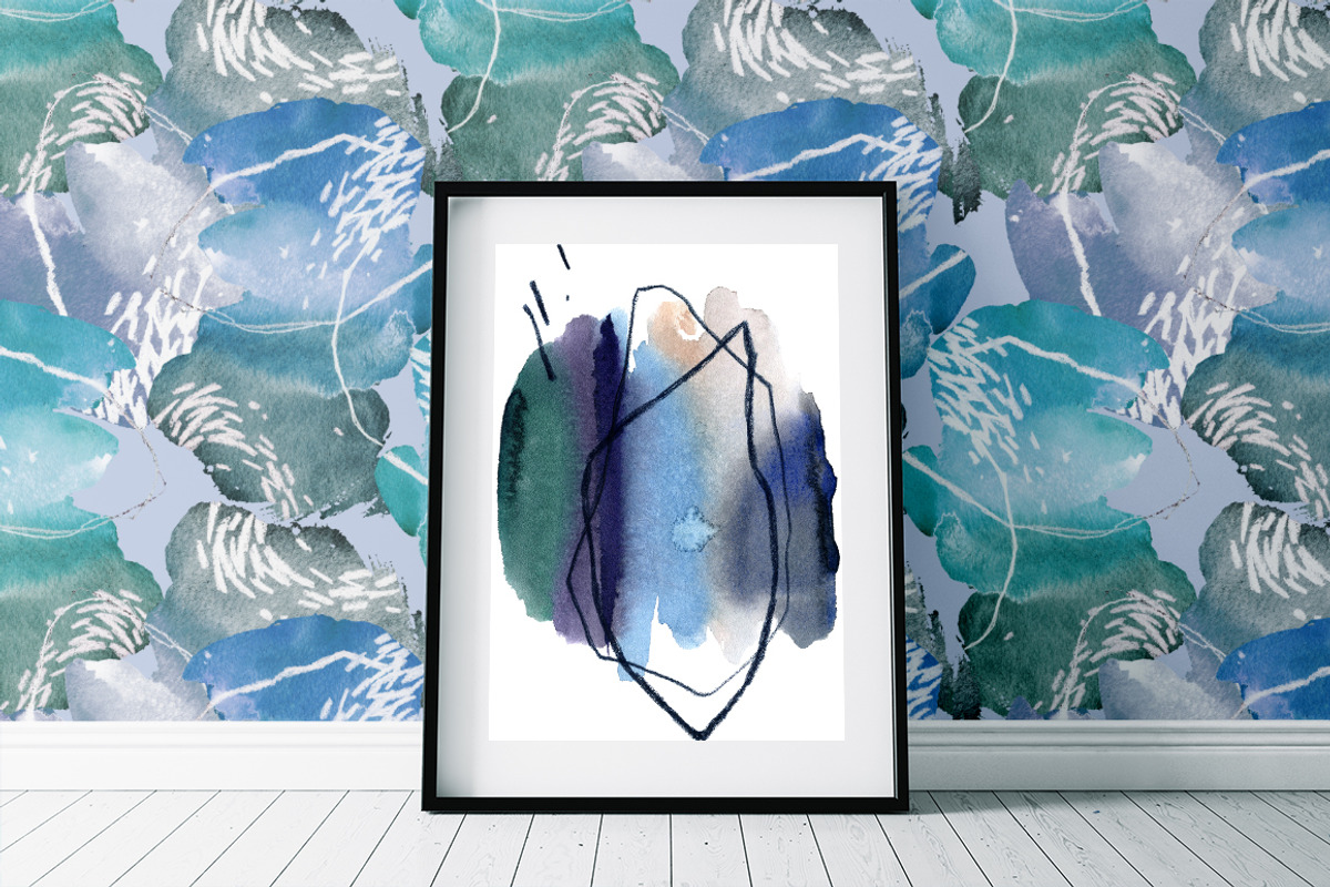 Abstract Watercolor Patterns Set, a Pattern Graphic by GALAKAM (Photo 4 of 15)