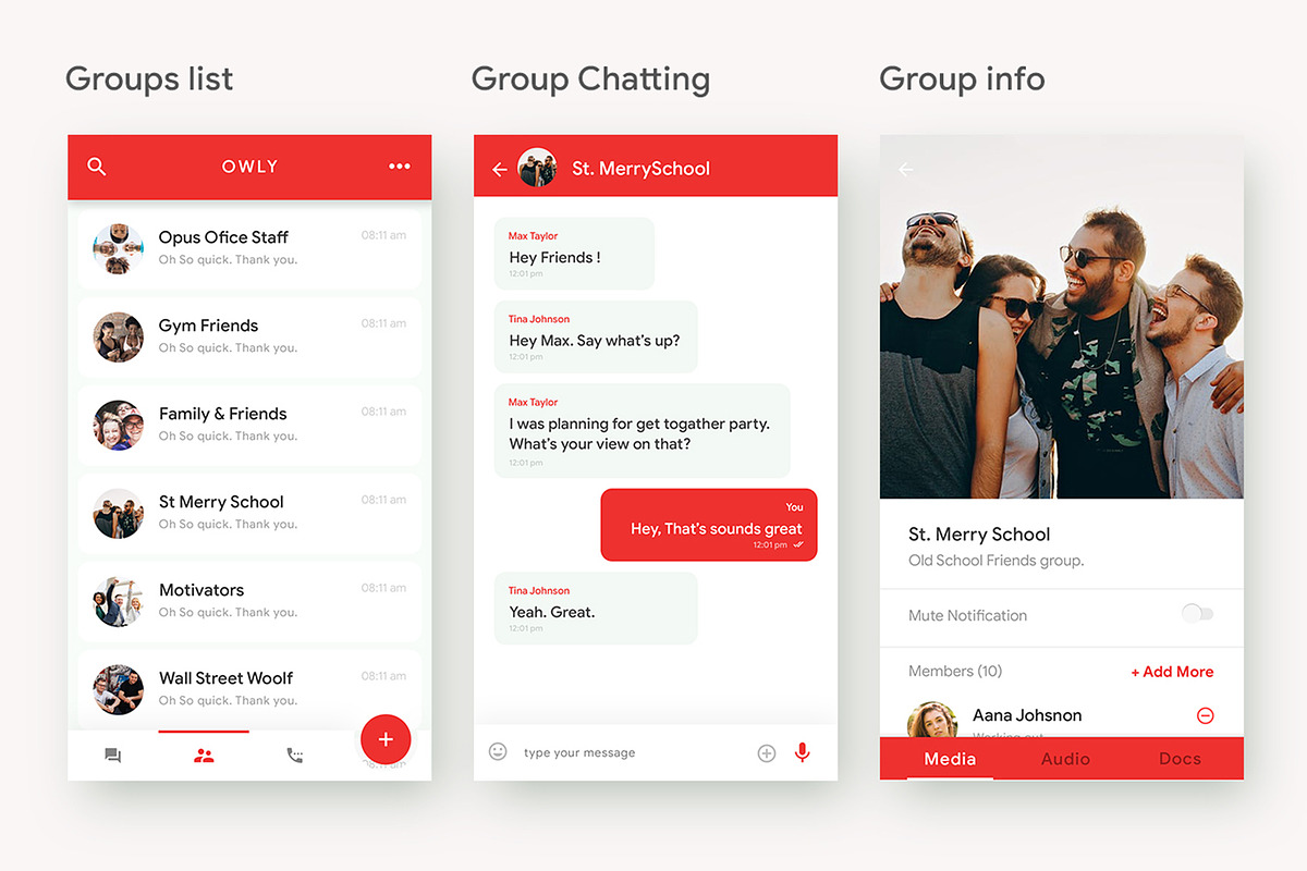 Modern Chatting App | Owly preview 4
