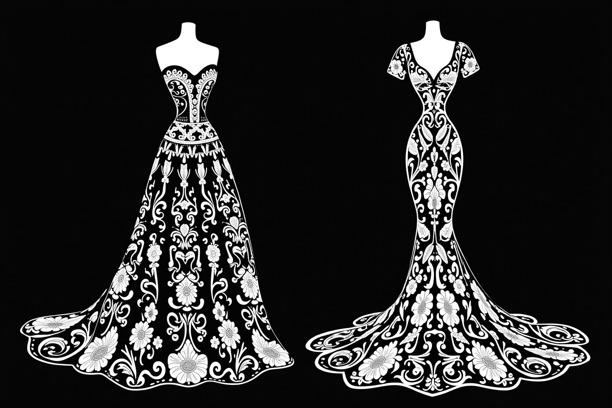 Fashion Dress Silhouette Bundle, an Illustration by BIPLOB EXPERT (Photo 21 of 21)