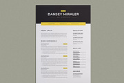 Minimal Resume Template | Word, a Stationery Template by HiveArts (Thumbnail 3 of 4)