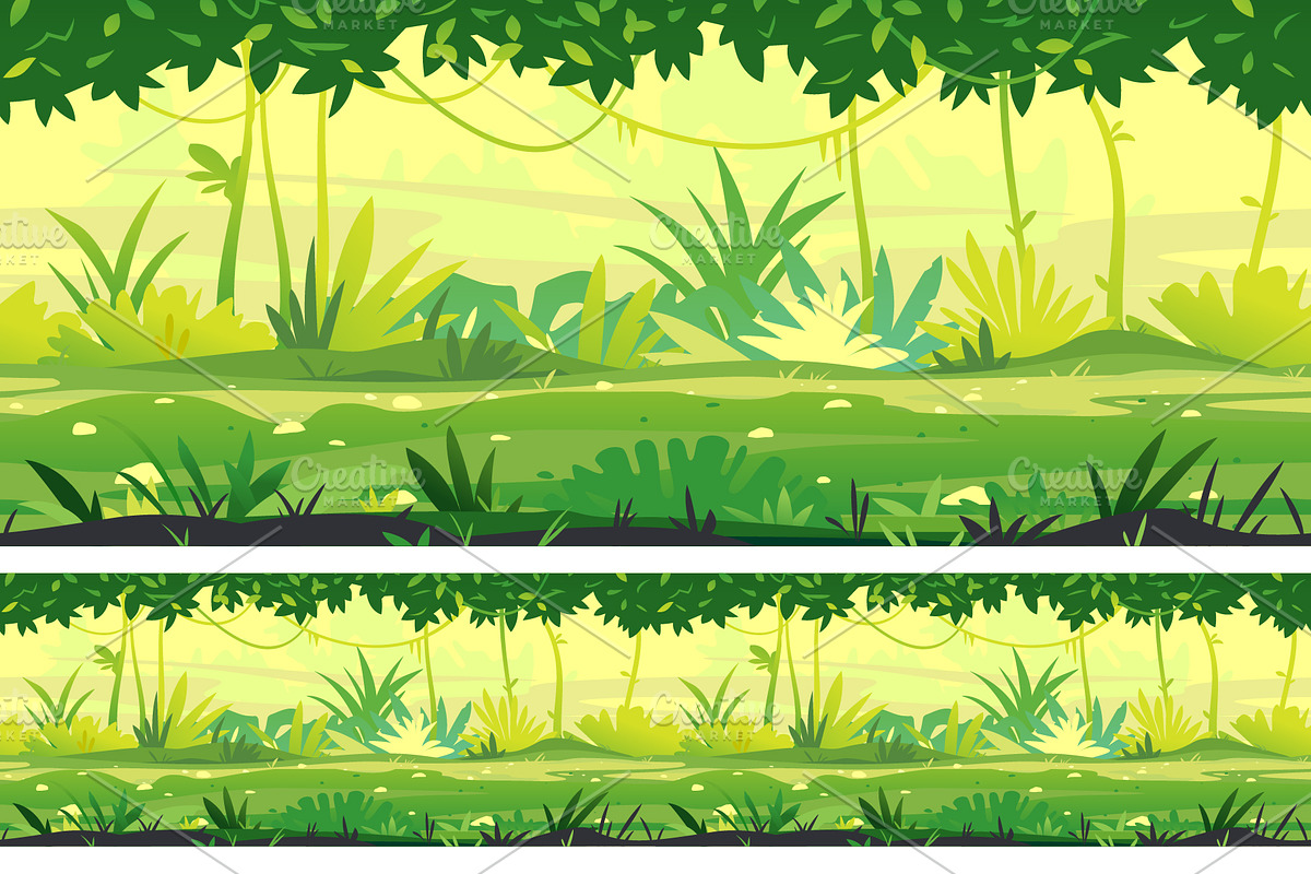 Path through the jungle, an Illustration by Oceloti