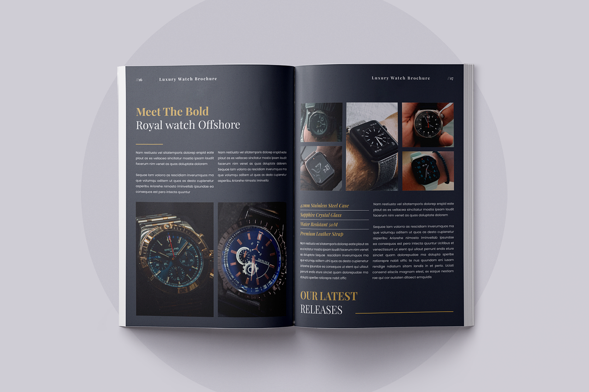 Luxury Watch Brochure | Canva, a Brochure Template by ArtisticLand (Photo 7 of 11)
