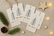 Christmas tag / nordic minimal tags, a Card Template by KimitahDesign (Thumbnail 5 of 7)