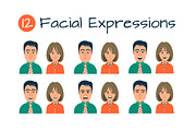 Facial Expression Avatars, a Person Illustration by Rassko (Thumbnail 2 of 4)