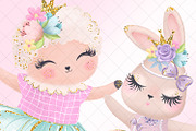 My Cute Ballerina Clipart, a Decorative Illustration by Masha  Studio (Thumbnail 5 of 11)