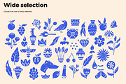 Abstract Linocut Vector Set, an Animal Illustration by ClayStudio (Thumbnail 5 of 6)