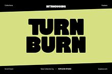Turn Burn Font | Bold Retro Display