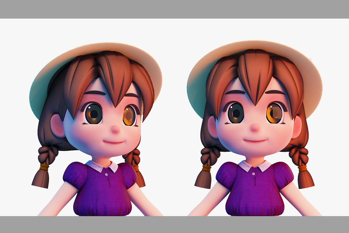 3d Cartoon Girl SG3FC, a Characters & Person 3D Model by LomellRueca (Photo 4 of 27)