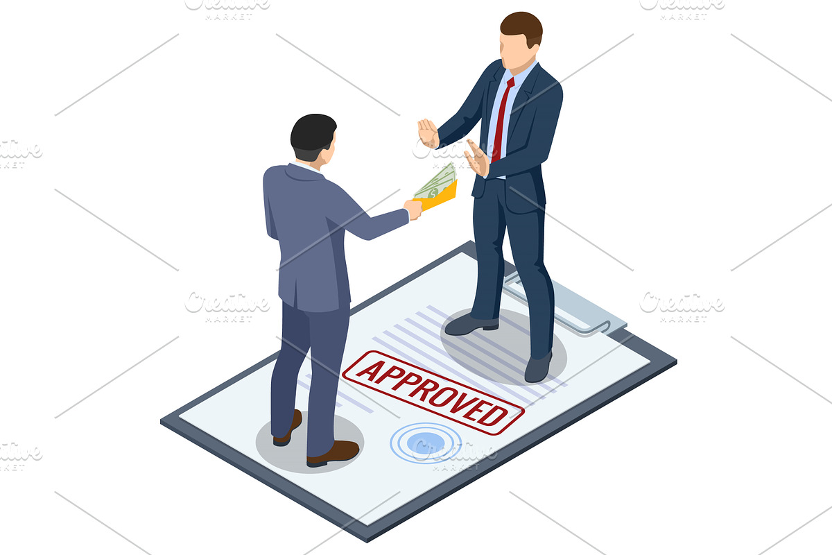 Isometric scene of a businessman, a Finance Illustration by Golden Sikorka