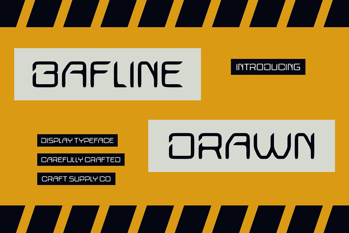 Bafline Drawn, a Sans Serif Font by Craft Supply Co. (Photo 1 of 8)