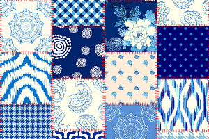 10 Seamless Patchwork Patterns