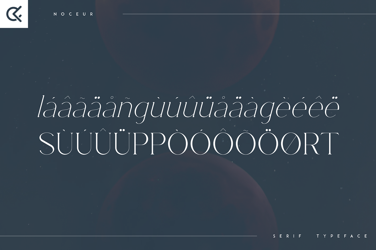 Noceur - elegant serif typeface, a Serif Font by Only Fonts (Photo 9 of 10)