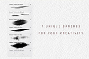 Watercolor Brushes for Procreate App, a Brush Add-On by Canatic (Thumbnail 2 of 9)