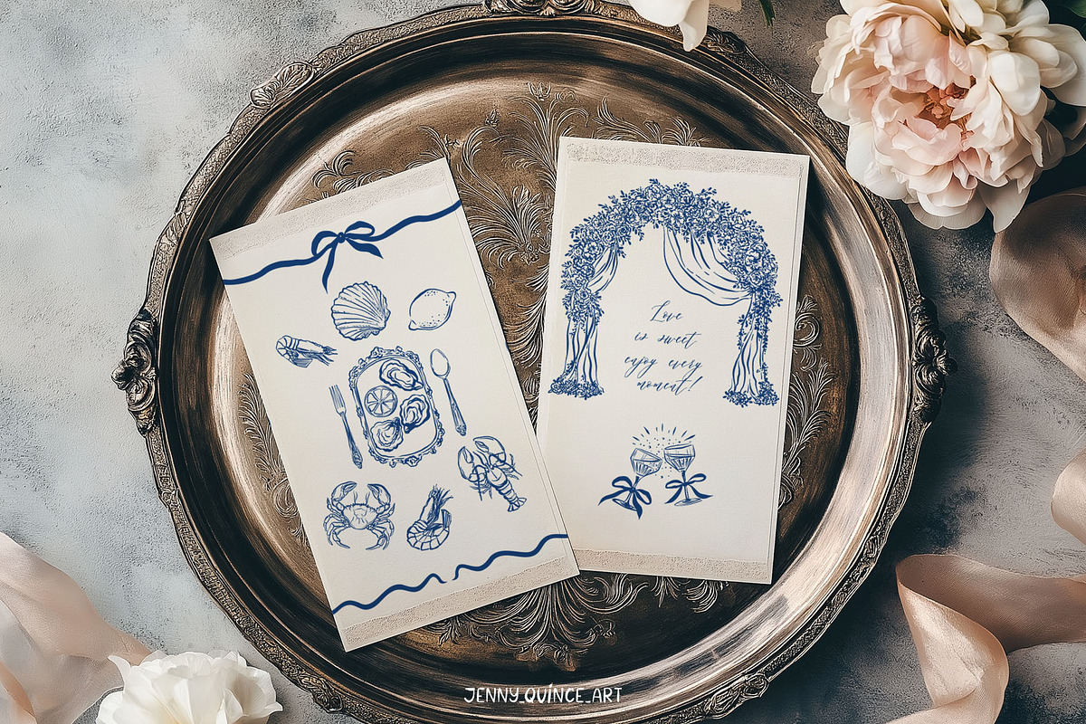 Italian Whimsical Clipart Set, an Object Illustration by Jenny Quince (Photo 11 of 15)