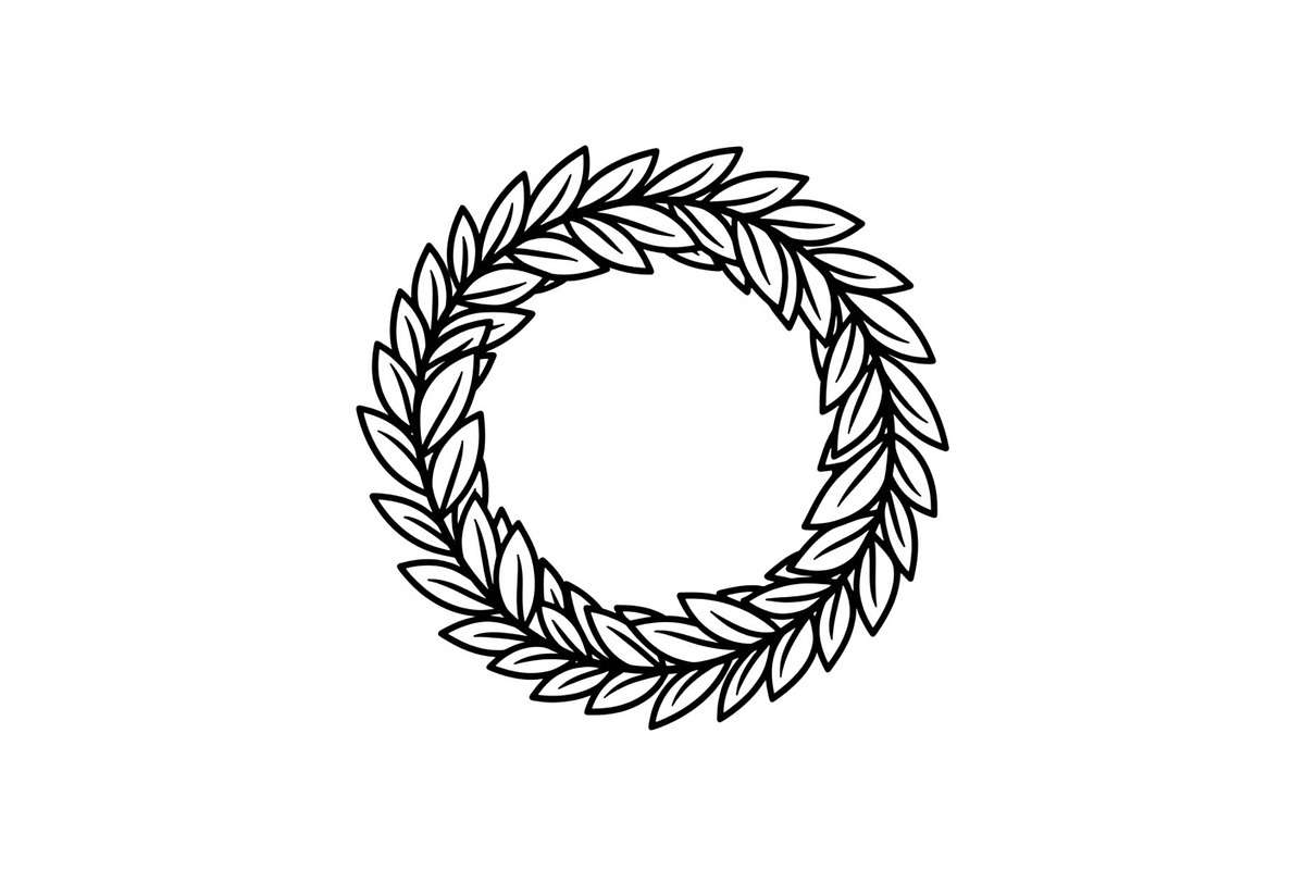 Leaf Laurel Wreath Frame Bundle, an Illustration by Gaye Art (Photo 31 of 51)