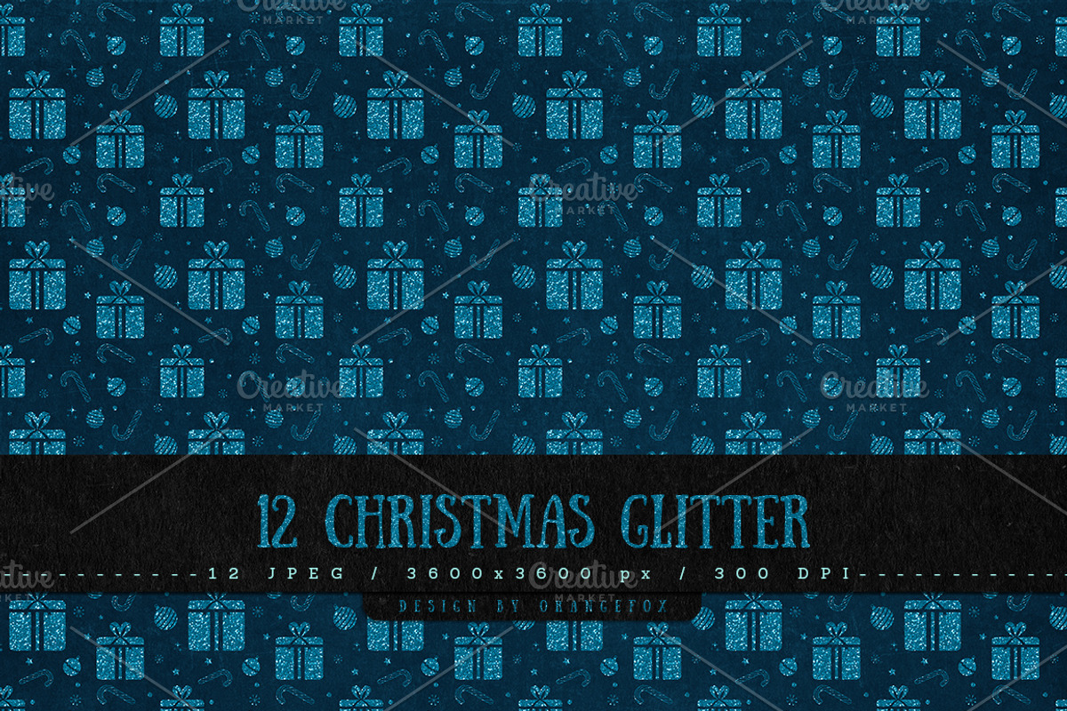 12 Christmas Glitter Backgrounds, a Texture Graphic by Orange Fox (Photo 4 of 5)