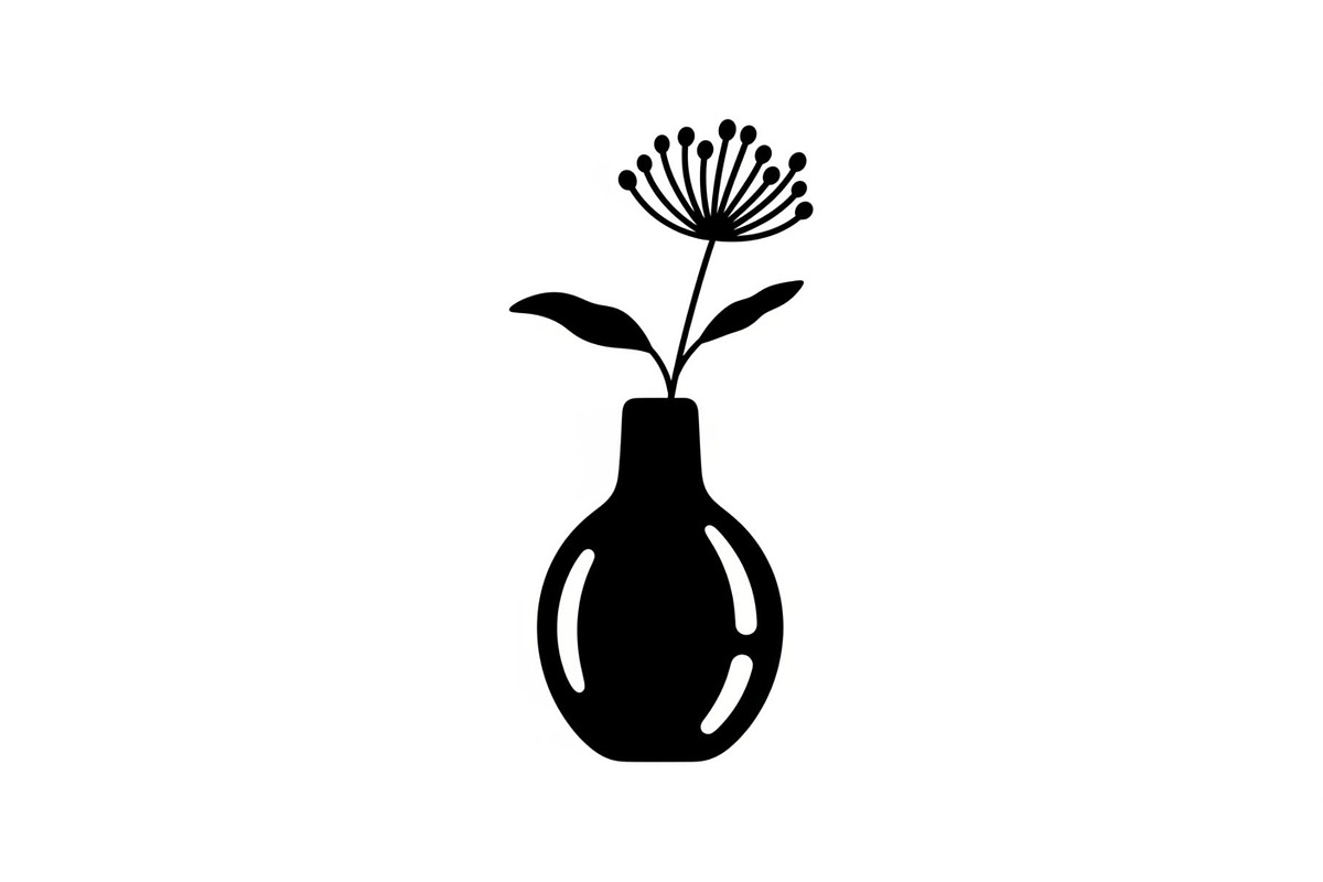 Flower Vase Silhouette Vector Bundle, an Illustration by Designs_River (Photo 14 of 51)