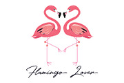 Flamingo Tropical Bird Letter Vector, a Symbol Font by Noree (Thumbnail 3 of 3)