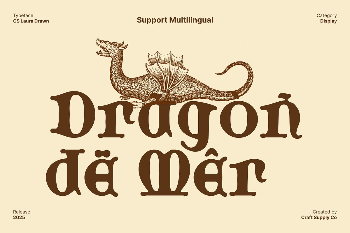 CS Laura Drawn, a Serif Font by Craft Supply Co. (Photo 6 of 8)