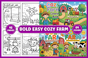 Bold and Easy Cozy Farm Coloring, an Animal Illustration by Ink Gallery (Thumbnail 1 of 4)