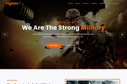 Military Service Army Website Theme, a HTML Template by Themeplaza