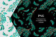 Pine cone x-mas branch with berry, a Seasonal Illustration by Folkheart (Thumbnail 6 of 9)