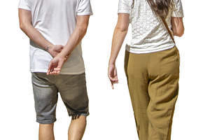 Adult couple walking photo, a Photo by DanFLCreativo