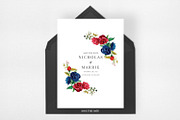 Burgundy & Navy Wedding Suite, an Invitation Template by Azka Creative (Thumbnail 4 of 5)